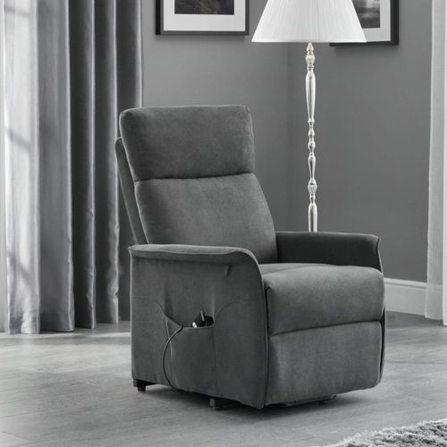 Helena Grey Fabric Recliner Armchair