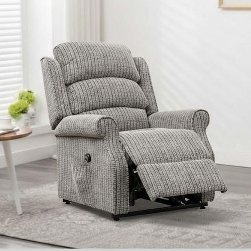 Windsor Lift and Tilt Electric Recliner Armchair - Latte Fabric