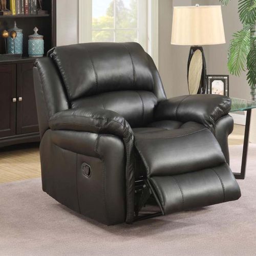 Farnham Recliner Armchair - Black Leather