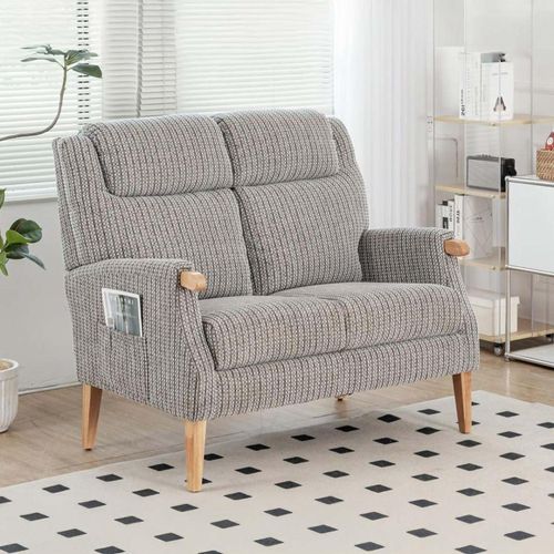 Lisbon 2 Seater Sofa - Latte Fabric