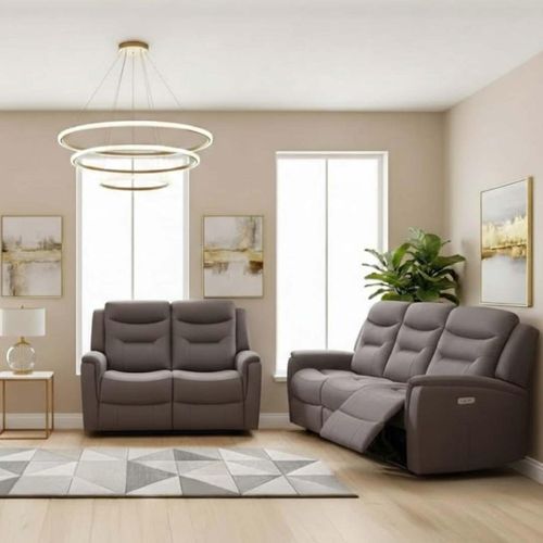 Harrogate Recliner Sofa Suite - 3+2 - Brown Fabric