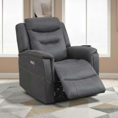 Harrogate Recliner Armchair - Grey Fabric