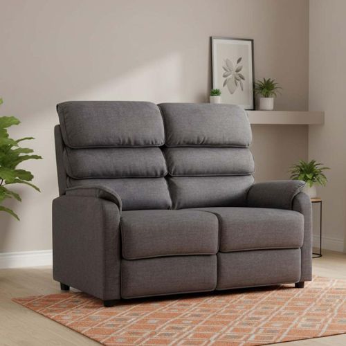 Savoy 2 Seater Fixed Sofa - Grey Fabric