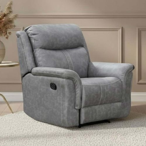 Portland Recliner Armchair - Silver Grey Fabric