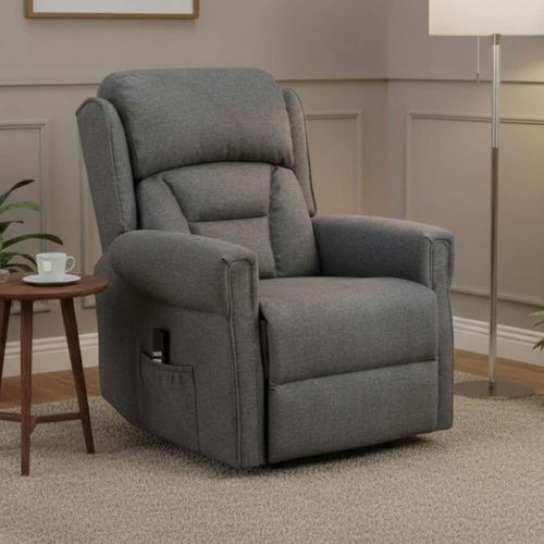 Sandringham Lift and Tilt Electric Recliner Armchair - Grey Fabric