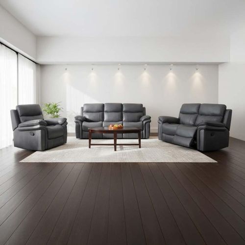 Richmond Recliner Sofa Suite  Charcoal Grey Fabric
