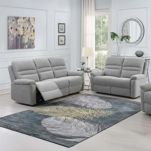 Belford Recliner Sofa Suite - 3+2 - Grey Fabric
