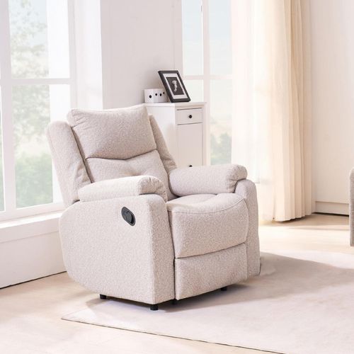 Clearance - Ellison Recliner Armchair - Manual - Cream Fabric - FSS16284
