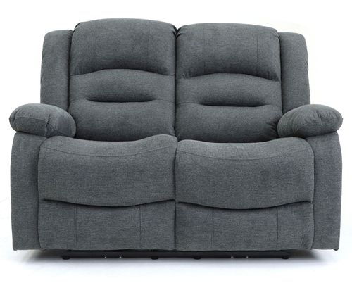 Alva Electric Recliner Sofa - Graphite Fabric - 2 Seater
