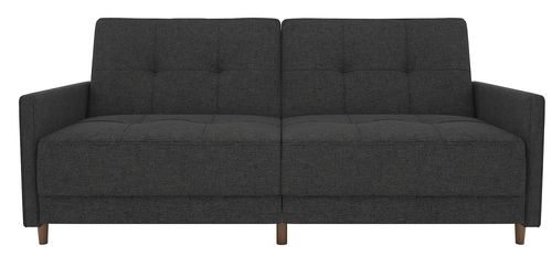 Anderson Grey Linen Fabric 2 Seater Sprung Sofa Bed - 2146429UK