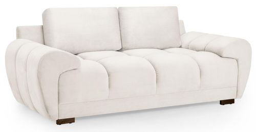 Azzuro Sofa - Cream Velvet Fabric - 2 Seater
