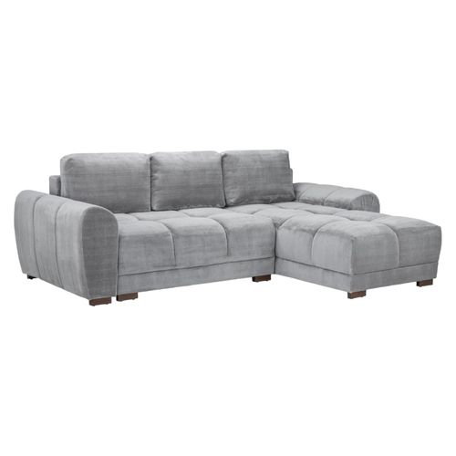 Azzuro Universal Corner Sofa Bed - Grey - Storage