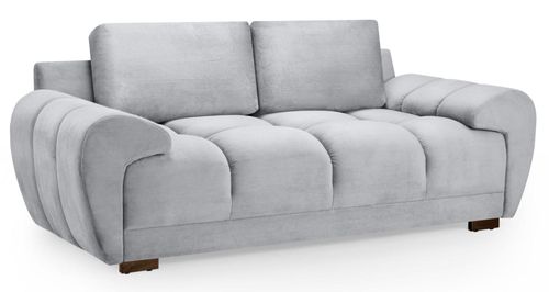 Azzuro Sofa - Grey Velvet Fabric - 2 Seater