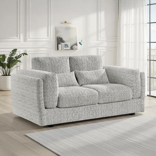 Bari Sofa - Grey Fabric - 2 Seater