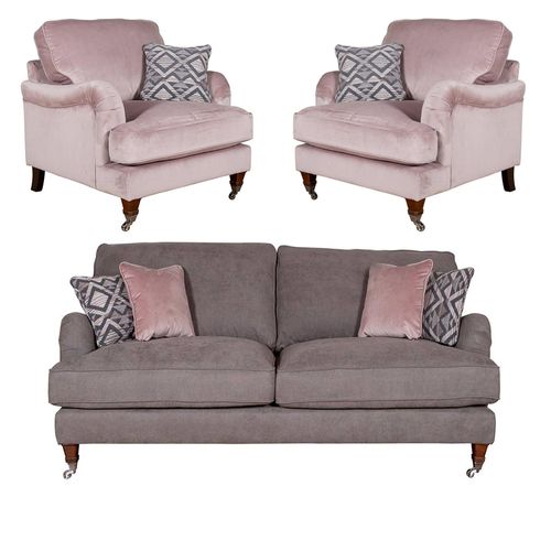 Buoyant Beatrix Fabric Sofa Set - 3+1+1 Seater - Variation Available