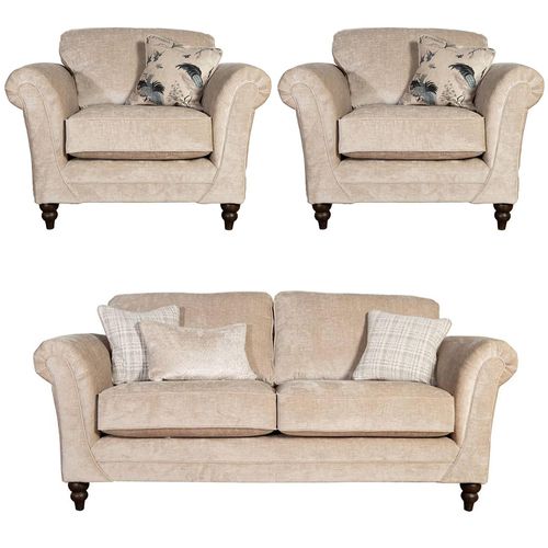 Buoyant Danbury Fabric Sofa Set - 3+1+1 Seater - Variation Available