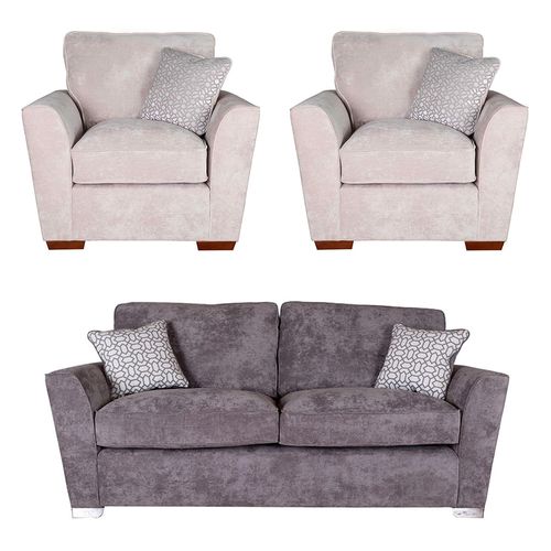 Buoyant Fantasia Fabric Sofa Set - 3+1+1 Seater - Variation Available