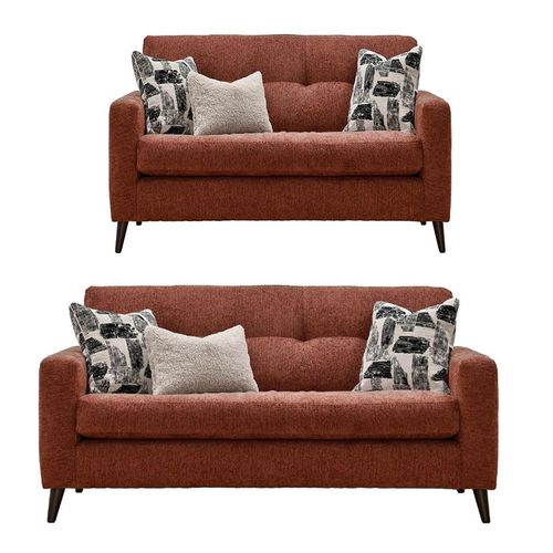 Buoyant Lilly Fabric Sofa Set - 3+2 Seater - Variation Available