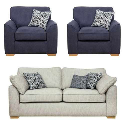 Buoyant Lorna Fabric Sofa Set - 3+1+1 Seater - Variation Available