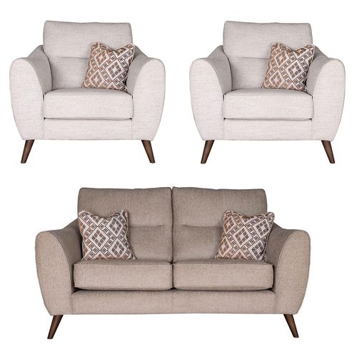 Buoyant Miller Fabric Sofa Set - 2+1+1 Seater - Variation Available