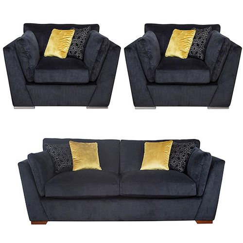 Buoyant Phoenix Fabric Sofa Set - 3+1+1 Seater - Variation Available