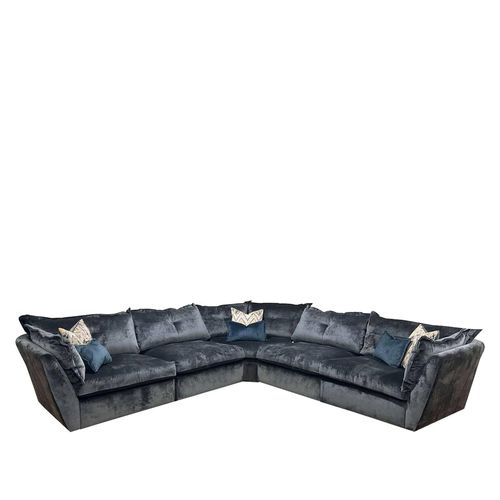 Buoyant Sully Fabric Corner Sofa - 4ML/ALU/COR/ALU/4MR - Variation Available