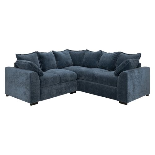 Colbee Large Corner Sofa - Blue Fabric