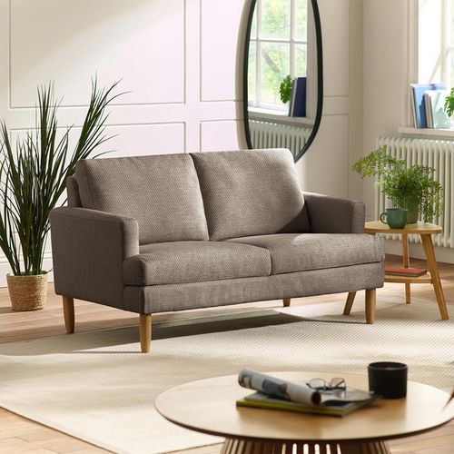 Daisy Coyote Grey Fabric Sofa - 2 Seater
