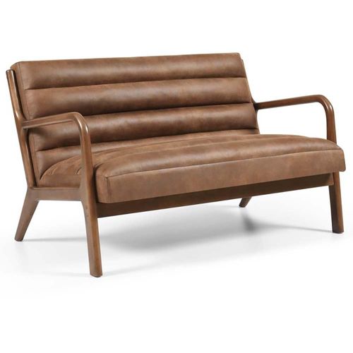 Inca Sofa - Achilles Brown Faux Leather - 2 Seater