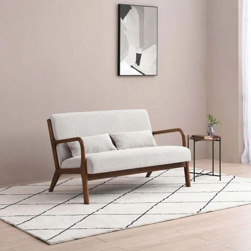 Inca Sofa - Leto Natural Woven Chenille - 2 Seater