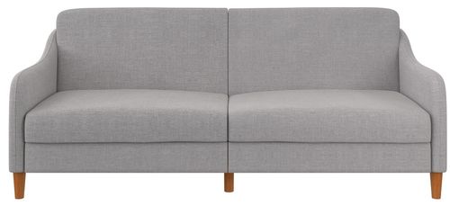 Jack Light Grey Linen Fabric 2 Seater Sprung Sofa Bed - Linen - 2148829UK