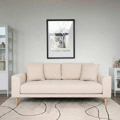 Lido Sofa - 2.5 Seater - Sand - Fabric