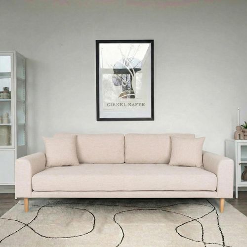 Lido Sofa - 3 Seater - Sand - Fabric
