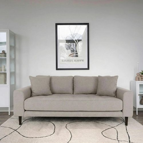 Lido Sofa - 2.5 Seater - Stone - Fabric