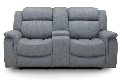 Linden Recliner Sofa - Grey Fabric - 2 Seater