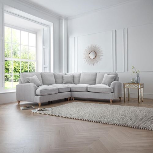 Manhattan Ice Fabric 2 Corner 2 Sofa