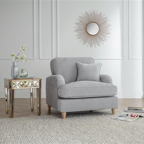 Manhattan Ice Fabric Armchair