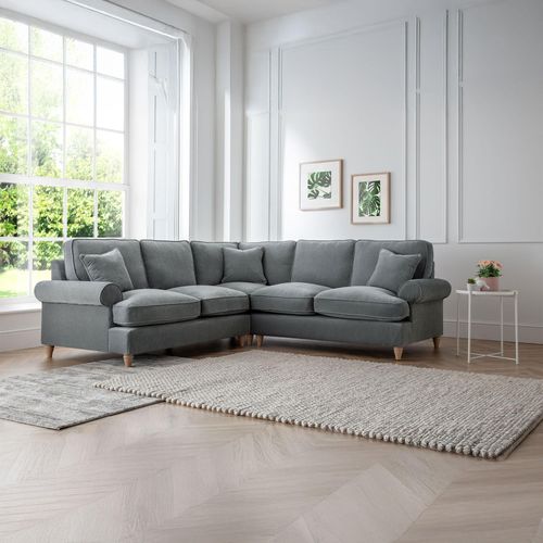 Marigot Charcoal Fabric 2 Corner 2 Sofa