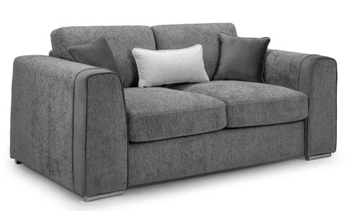 Naples Sofa - Grey Fabric - 2 Seater