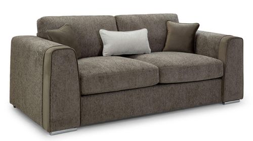 Naples Sofa - Mocha Fabric - 3 Seater