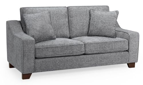Nebraska Sofa - Slate Grey Fabric - 3 Seater