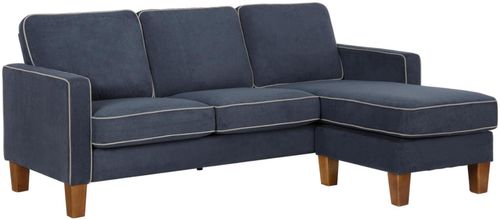 Nowata Bowen Blue Chenille Fabric Sectional Sofa - DA036SEC-BLUK