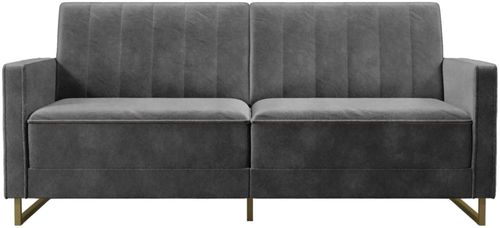 Nowata Skylar Grey Velvet Sofa Bed - 2358479NUK