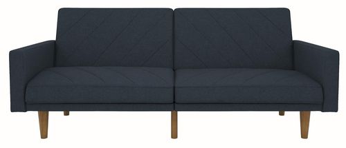 Paso Navy Blue Linen Fabric 2 Seater Sofa Bed - 2110629UK