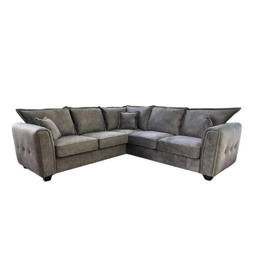 Serena Corner Sofa - Mocha Brown Fabric
