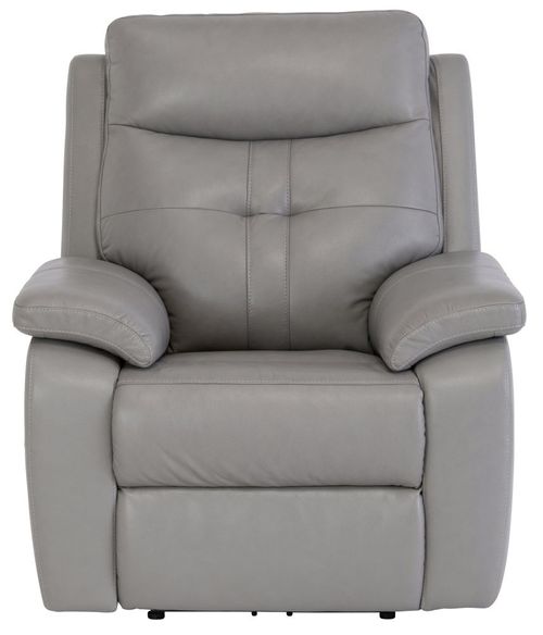 Sophia Grey Leather Electric Recliner Armchair