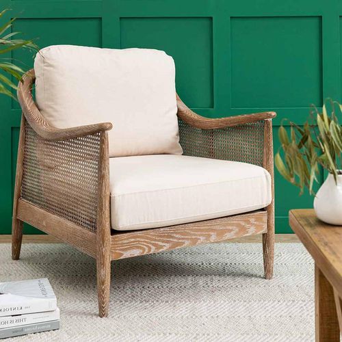 Templecombe Rattan Armchair Oatmeal