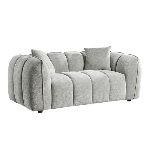 Venice Sofa - Grey Fabric - 2 Seater