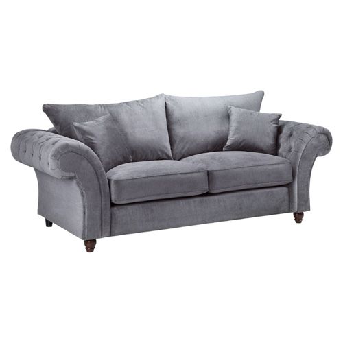 Windsor Sofa - Fullback - Grey - 3 Seater