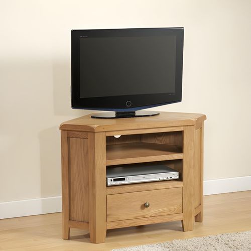 Dorset Oak 1 Drawer Corner TV Unit